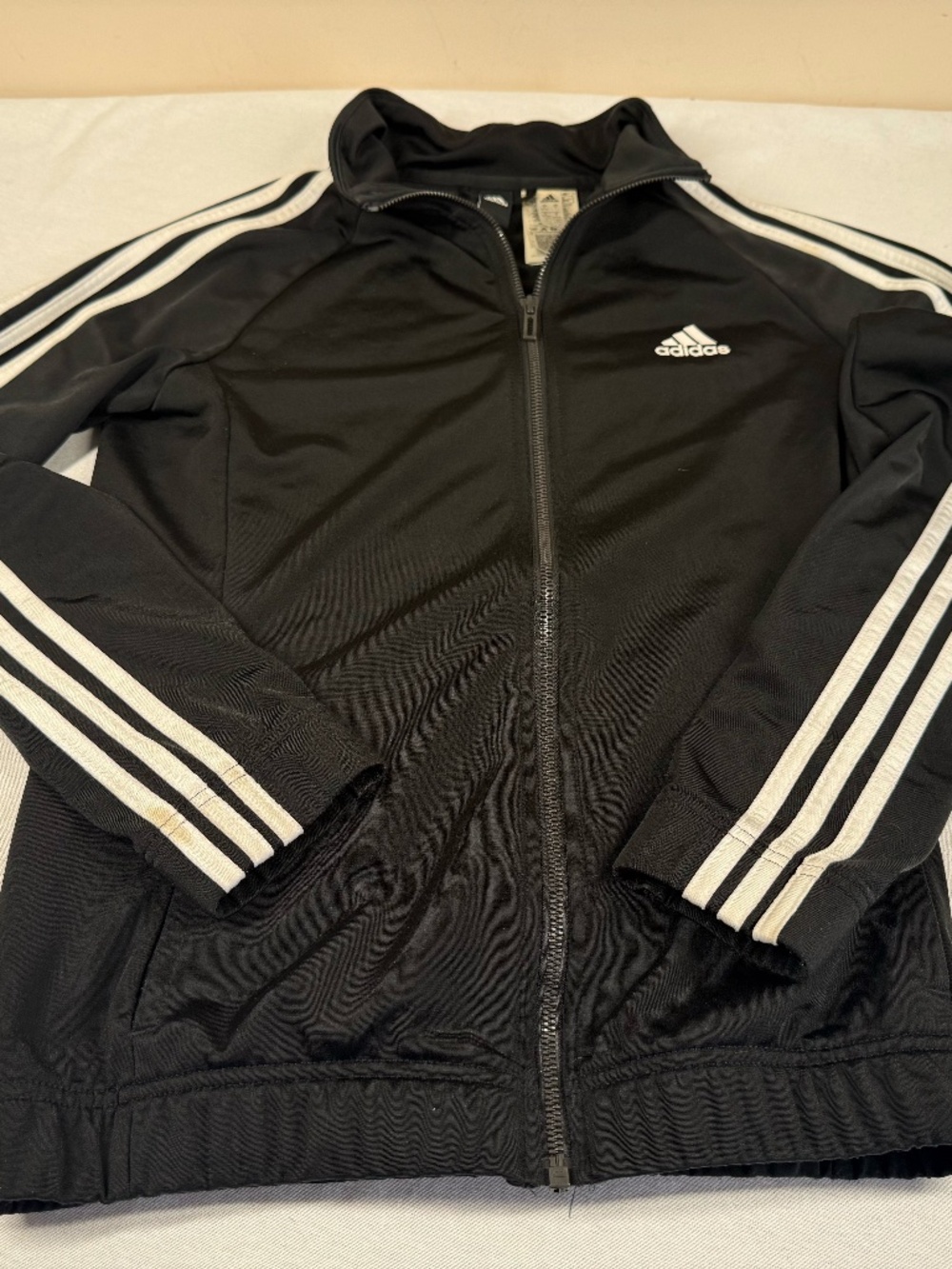 Adidas Men's Women's Unisex Zip Up Athletic Jacket Size Small - Black